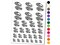 Beach Bound Sandals Flip Flops Hibiscus Temporary Tattoo Water Resistant Fake Body Art Set Collection